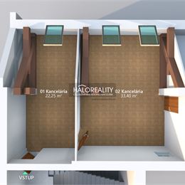 Prenájom, kancelársky priestor Bratislava Staré Mesto, Zochova (57,95 m²)