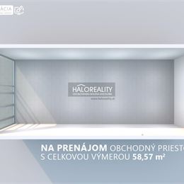 Prenájom, obchodný priestor Bratislava Dúbravka, (58,57 m²) OD Saratov - EXKLUZÍVNE HALO REALITY