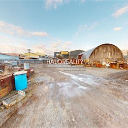 Predaj, priemyselný pozemok 2508 m² Podtureň, + 2 haly - EXKLUZÍVNE HALO REALITY